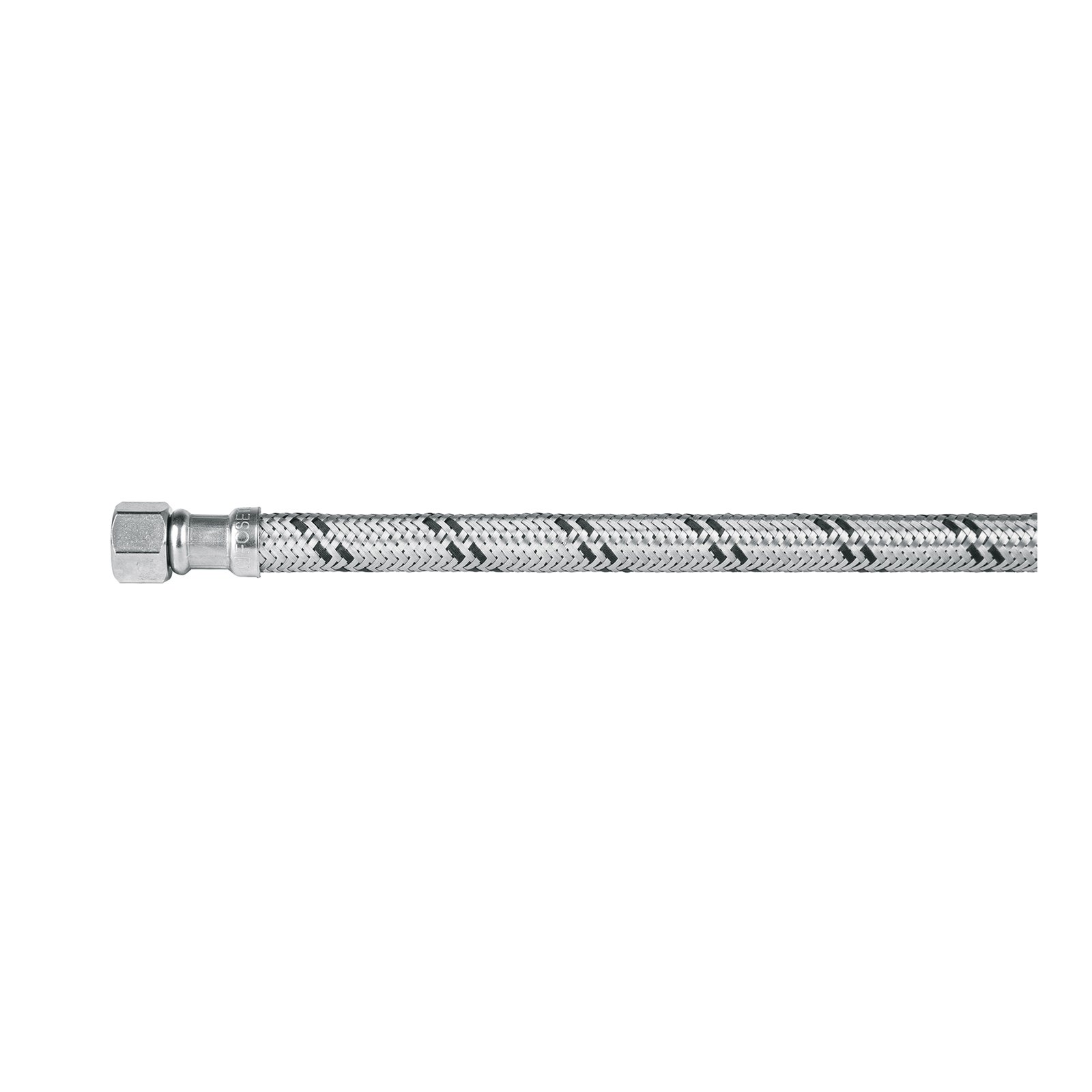 Manguera lavabo/fregadero, acero inox, 1/2' x 3/8', 40 cm