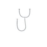 Manguera 'T' lavabo/fregadero,acero inox,1/2'x1/2'x1/2',55cm