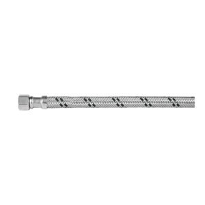 Manguera 'T' lavabo/fregadero,acero inox,3/8'x1/2'x1/2',55cm