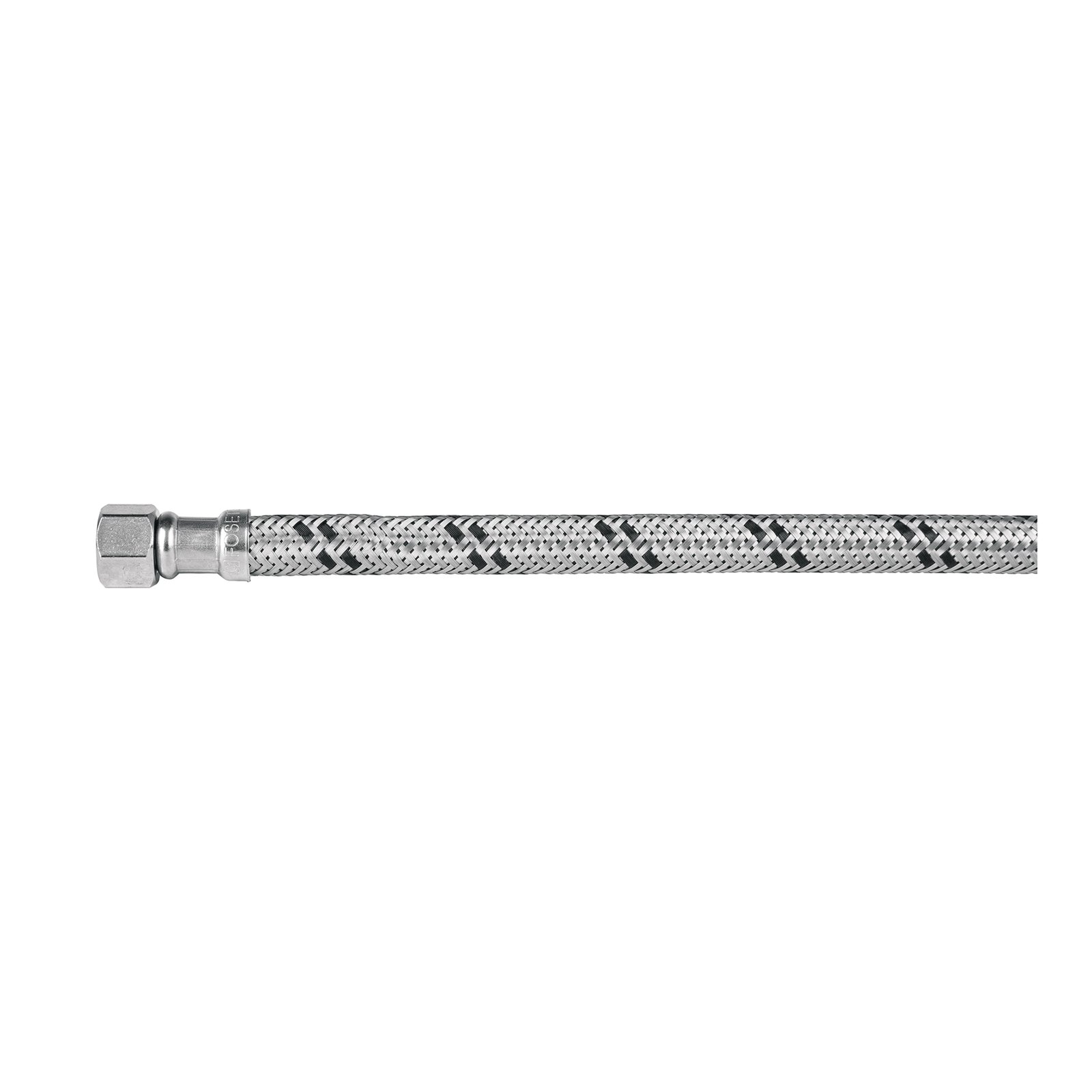 Manguera 'T' lavabo/fregadero,acero inox,3/8'x1/2'x1/2',55cm