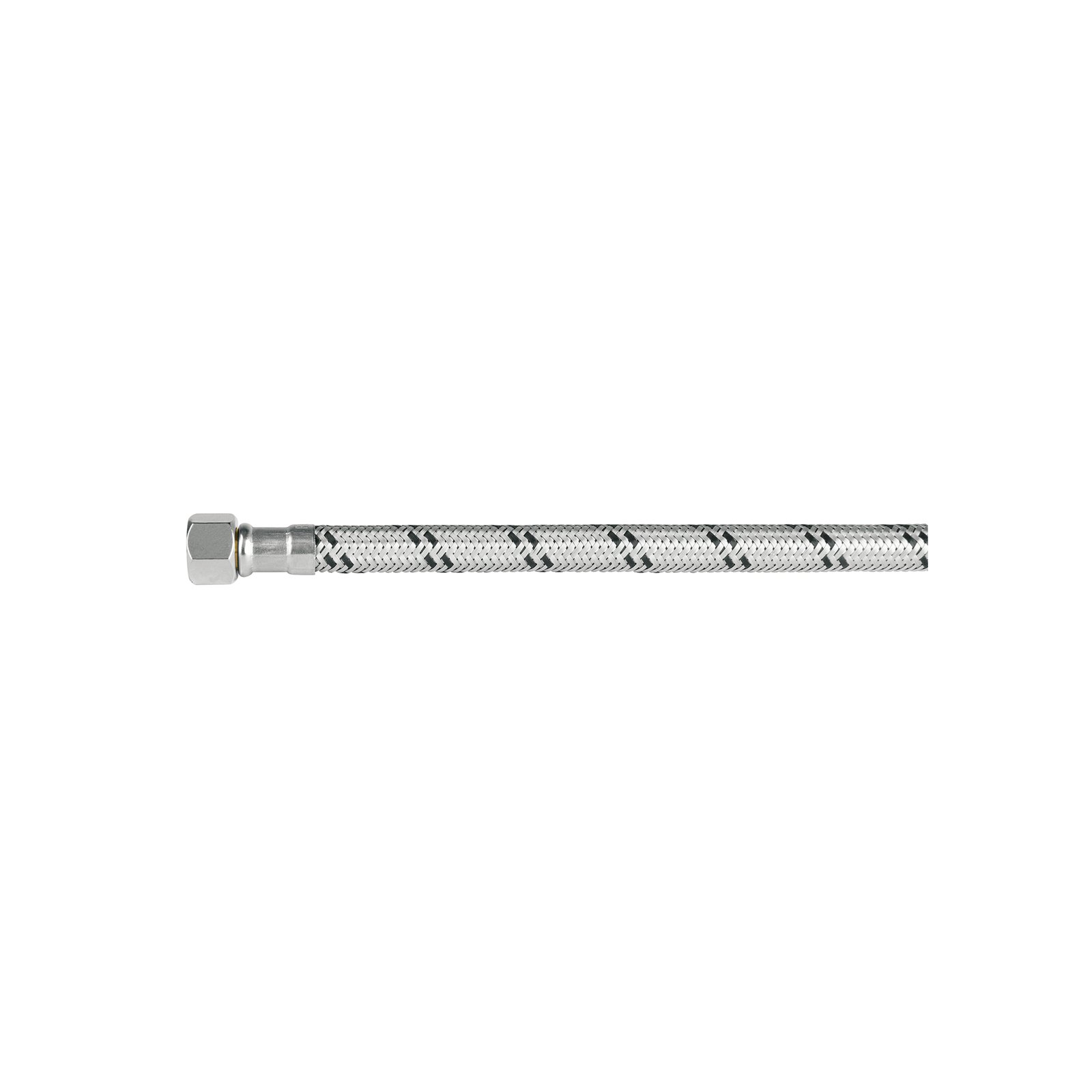 Manguera p/WC, acero inox, 3/8'x7/8', 40cm, latón/latón