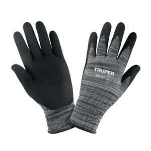 Guantes de nylon recubiertos de nitrilo arenoso, XG, TRUPER