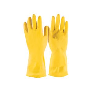 Guantes de látex para limpieza, amarillos, EG, PRETUL