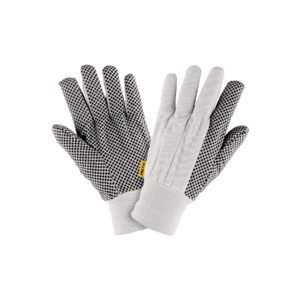 Guantes de algodón con puntos PVC en palma, unitalla, PRETUL