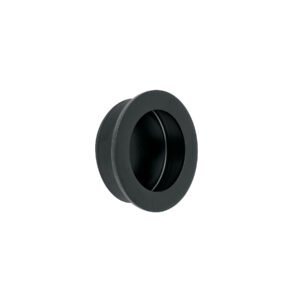 Jaladera de embutir circular No. 3 acabado negro