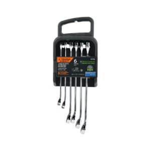 Juego de 6 llaves combinadas extralargas pulidas mm, EXPERT