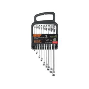 Juego de 9 llaves combinadas extralargas pulidas std, EXPERT