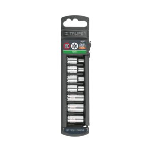 Juego de 7 dados torx cuadro 1/4', TRUPER