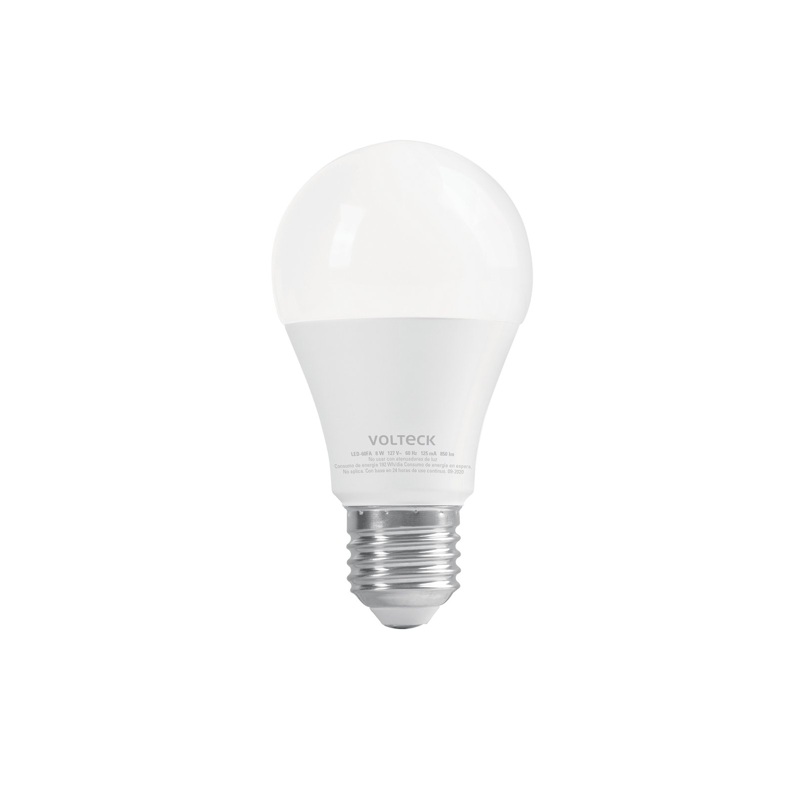 Foco LED 8W (60W) A19 6500K 3 niveles de iluminación VOLTECK