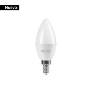 Foco LED tipo vela 4W (25W) 2400K luz ámbar, E12, VOLTECK
