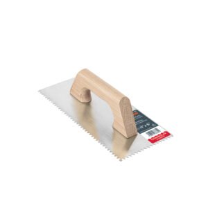 Llana 11' dentado triangular, tipo español, mango madera