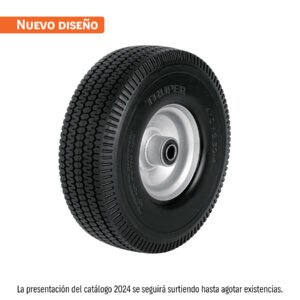 Rueda imponchable 10' para eje central, TRUPER