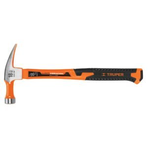 Martillo 18 oz uña recta, mango fibra de vidrio, TRUPER