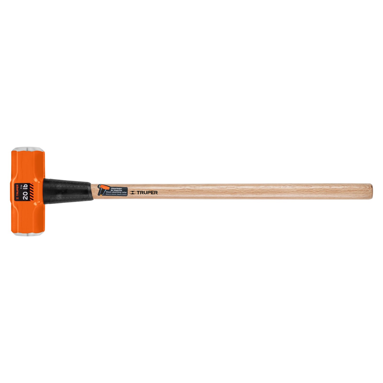 Marro octagonal 20 lb, mango de madera 36', TRUPER