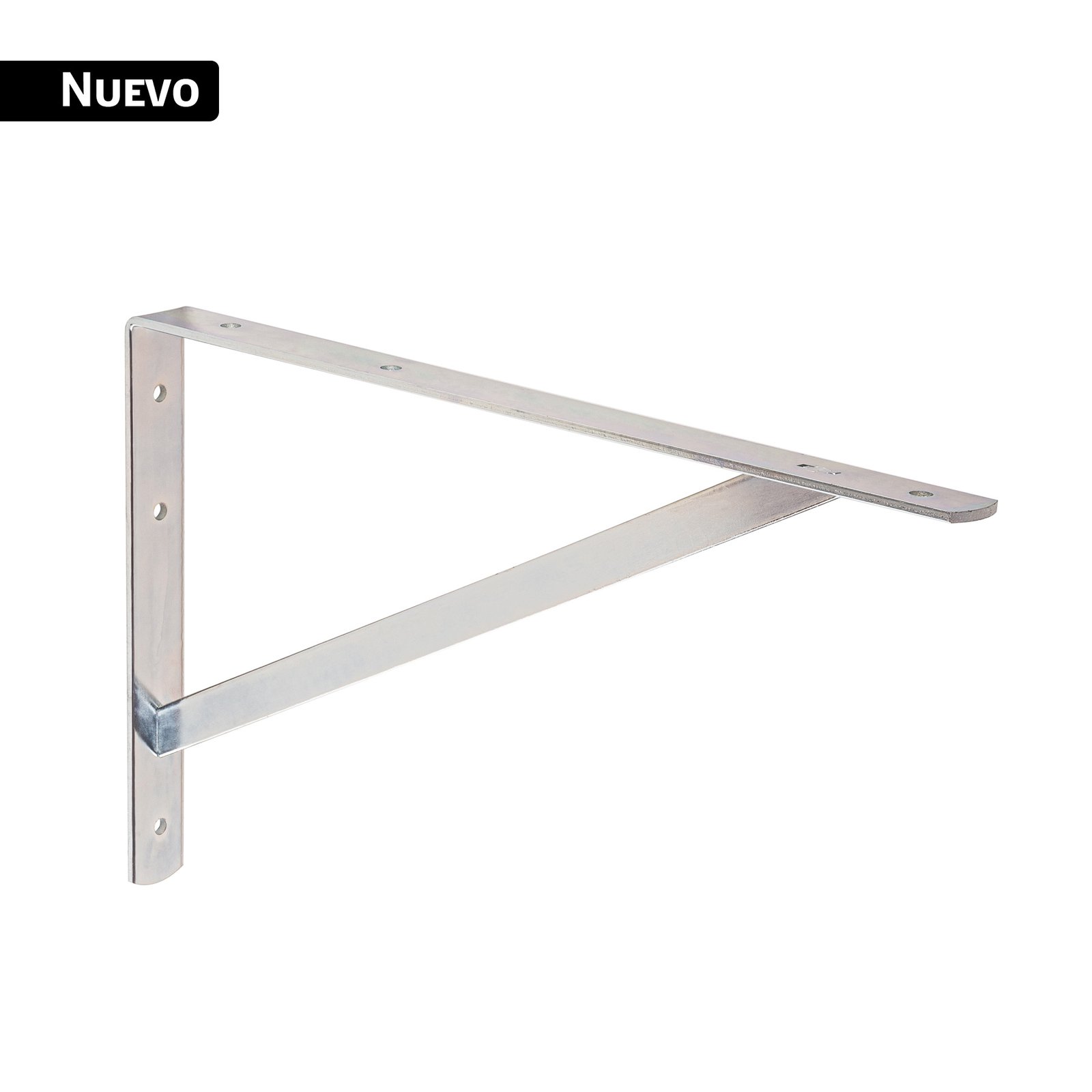 Ménsula reforzada de acero, galvanizada, 10 x 16', FIERO