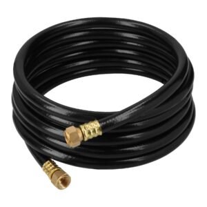 Manguera para gas, PVC negra, 3/8' flare, 4 m, FOSET