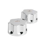 Juego de manerales hex de ABS p/lav-fregadero, cromo, BASIC