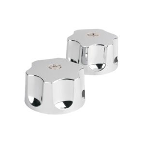Juego de manerales hex de ABS p/lav-fregadero, cromo, BASIC