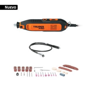 Herramienta rotativa 135W con 97 accesorios, TRUPER PRO