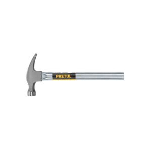 Martillo uña recta 16 oz, mango tubular, PRETUL