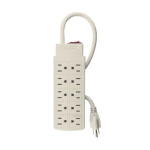 Multicontacto 14 AWG uso rudo con 10 entradas, VOLTECK