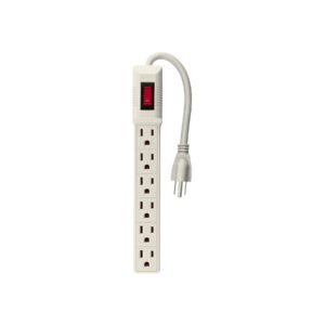 Multicontacto 16 AWG doméstico 6 entradas, VOLTECK