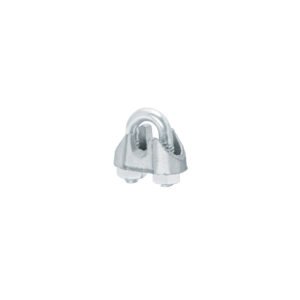 Blíster c/2 nudos (perros) de hierro p/cable de 1/8', FIERO