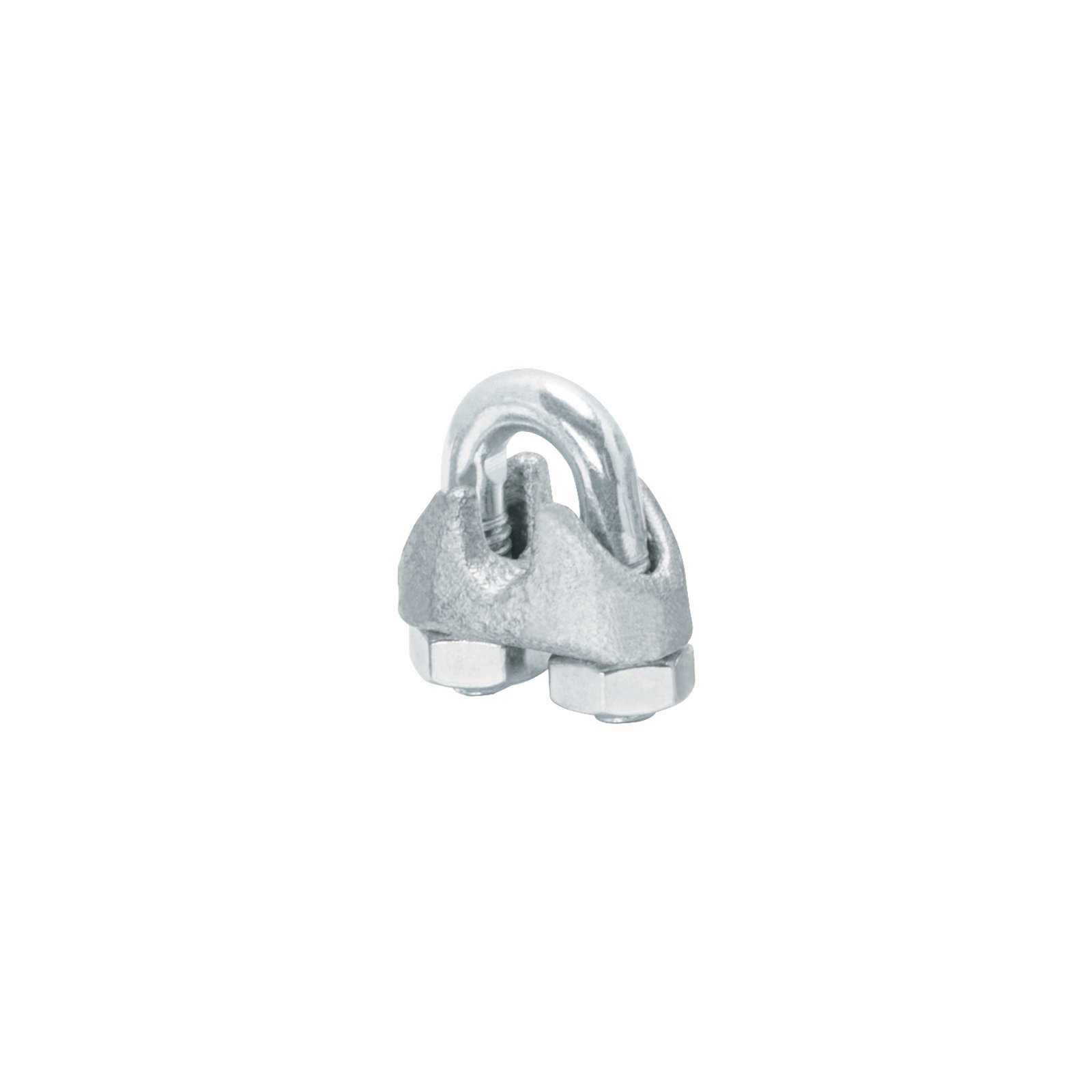 Bolsa c/50 nudos (perros) de hierro p/cable de 3/16', FIERO