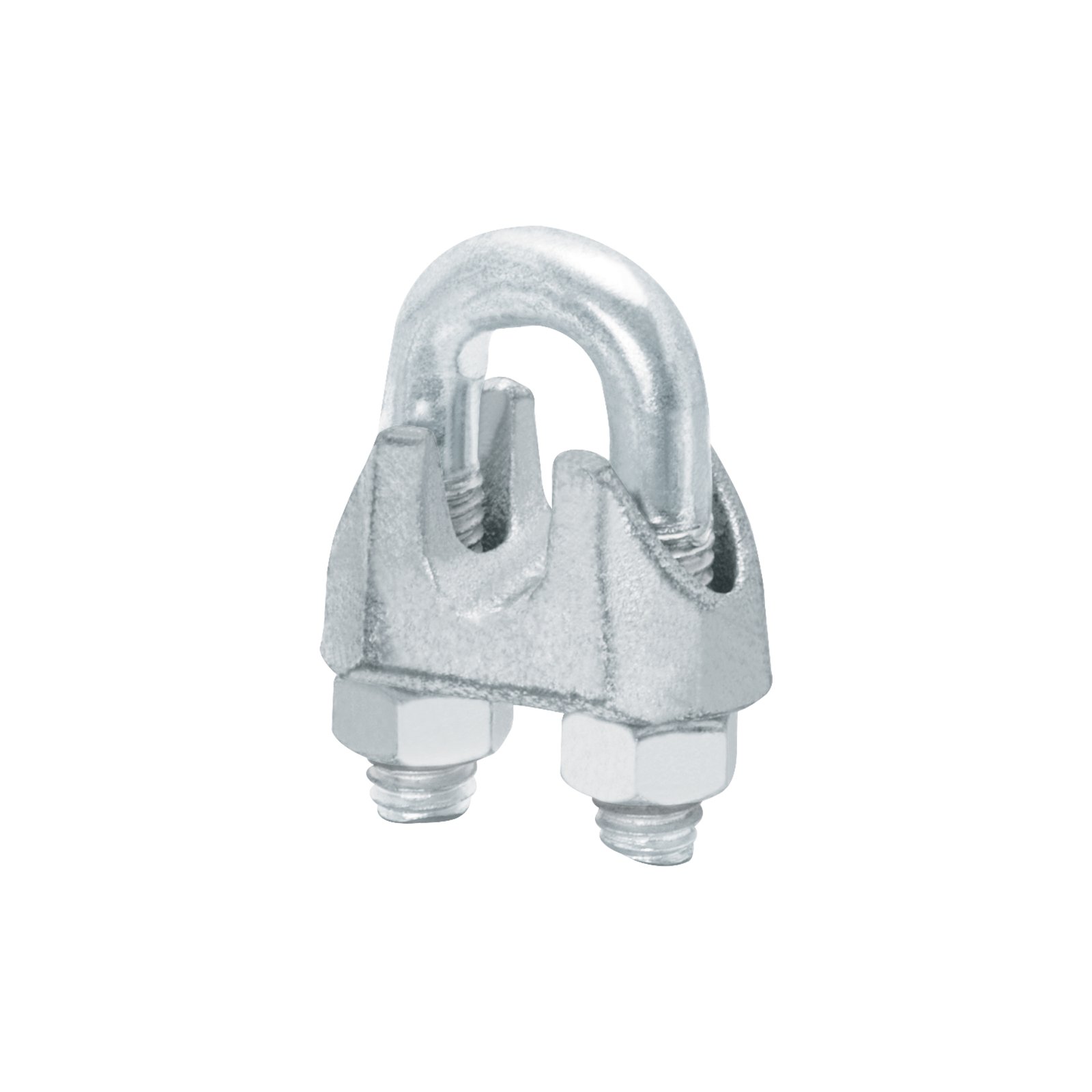 Bolsa c/20 nudos (perros) de hierro p/cable de 3/8', FIERO
