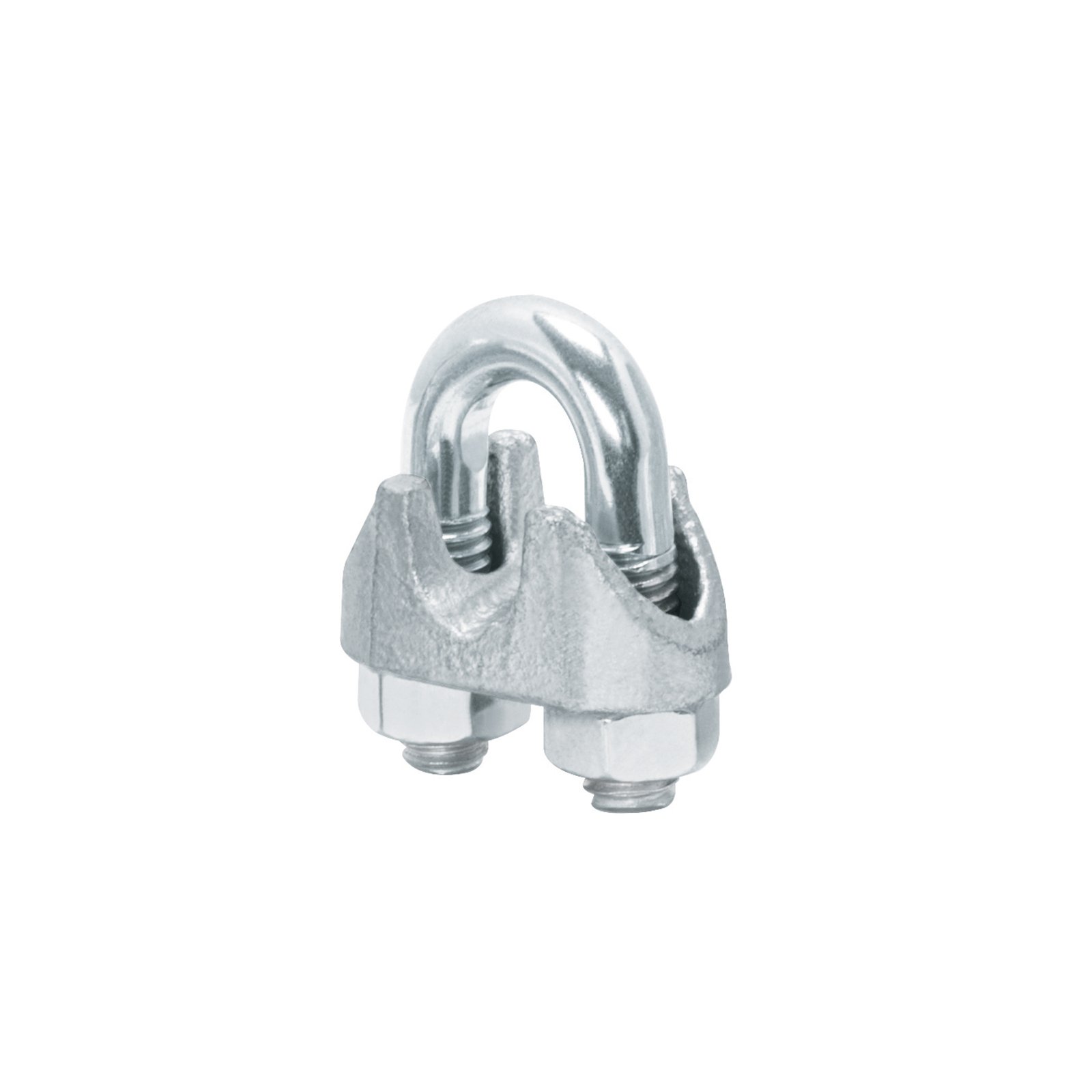 Blíster c/2 nudos (perros) de hierro p/cable de 5/16', FIERO