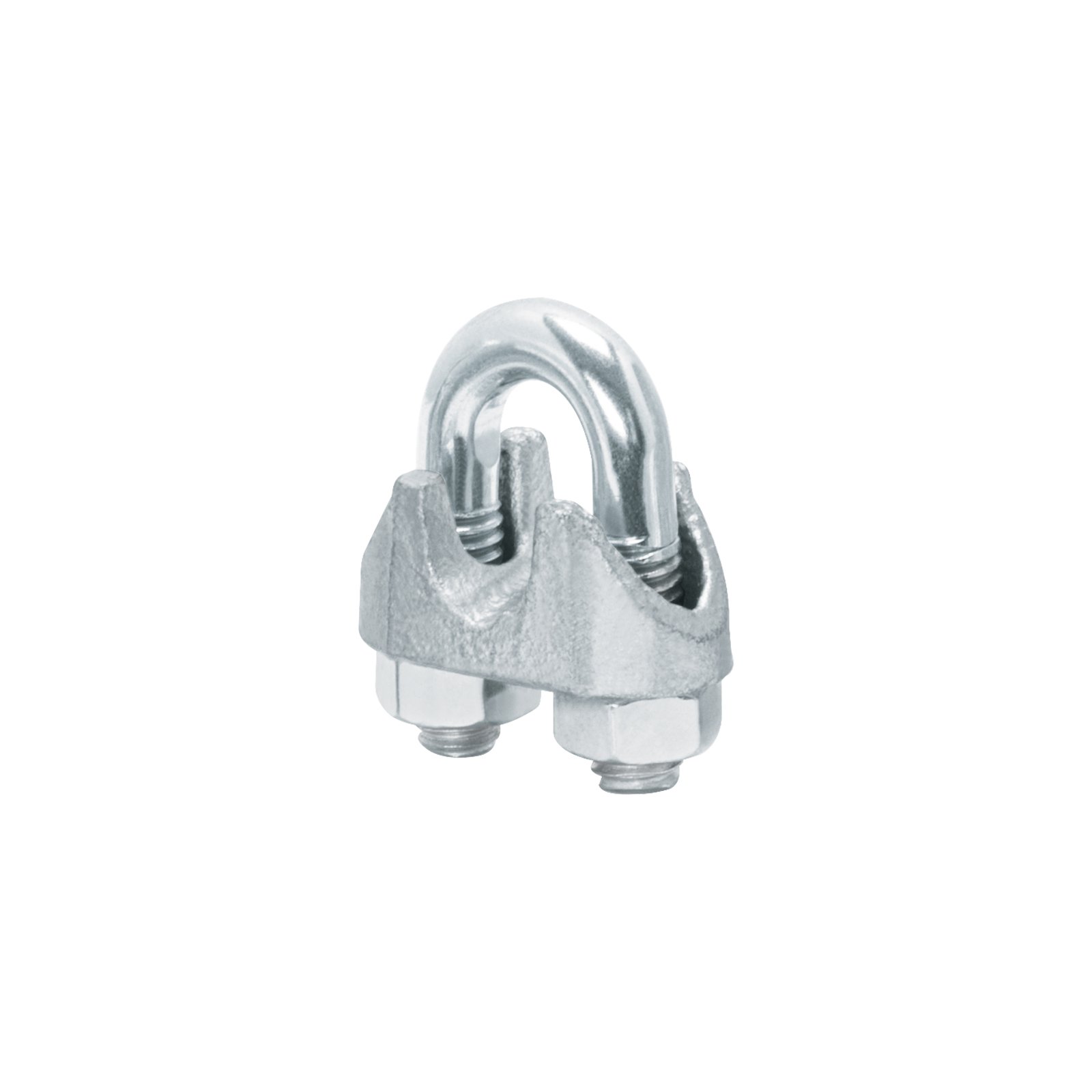 Bolsa c/25 nudos (perros) de hierro p/cable de 5/16', FIERO