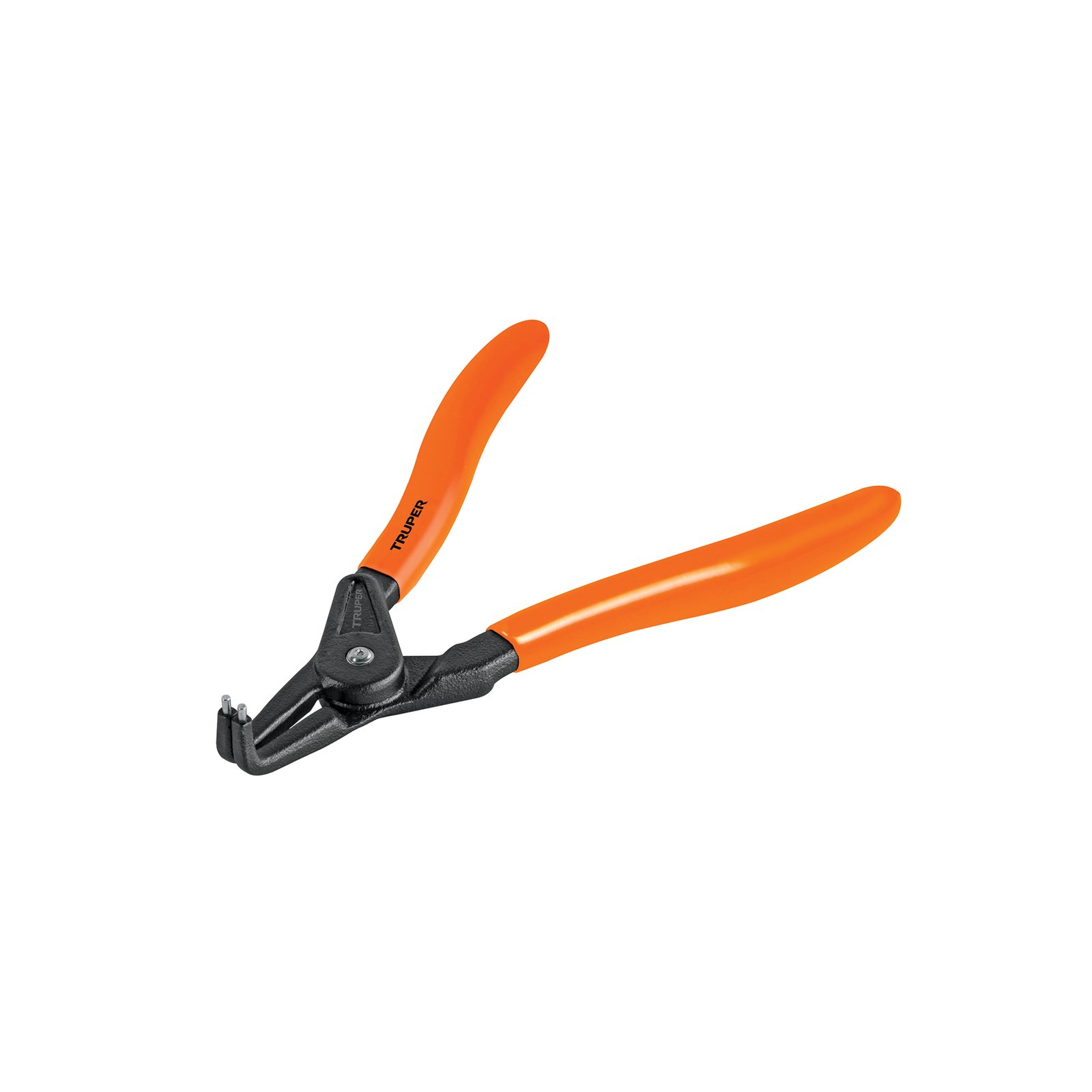 Pinza punta a 90° 6-3/4' para abrir anillos, mango de PVC