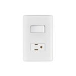 Placa armada contacto e interruptor sencillo, VOLTECK BASIC