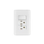 Placa armada 2 contactos e interruptor sencillo, BASIC