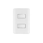 Placa armada con 2 interruptores sencillos, VOLTECK BASIC
