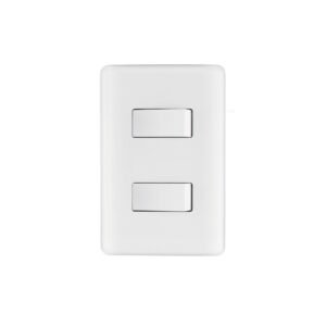 Placa armada con 2 interruptores sencillos, VOLTECK BASIC