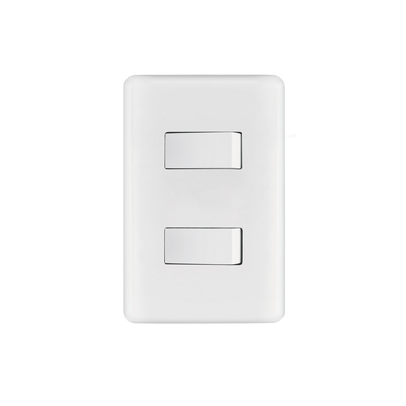 Placa armada 1 interruptor sencillo + 1 de 3 vías, BASIC