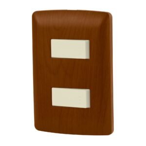 Placa armada 1 interruptor 1 escalera, madera,línea Italiana
