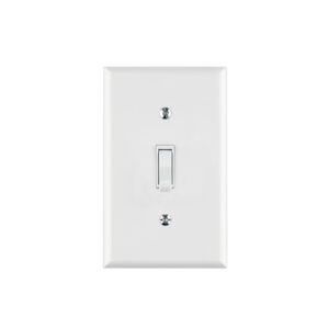 Placa armada interruptor sencillo, línea Standard, blanco