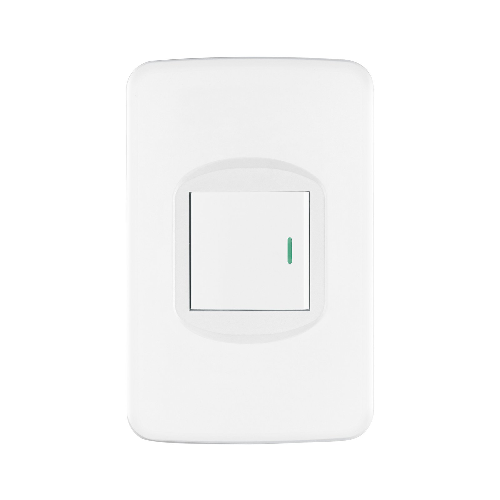 Placa armada 1 interruptor 1.5 módulos, Toledo, BASIC