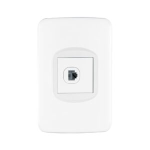 Placa armada 1 toma para teléfono 1.5 módulos, Toledo