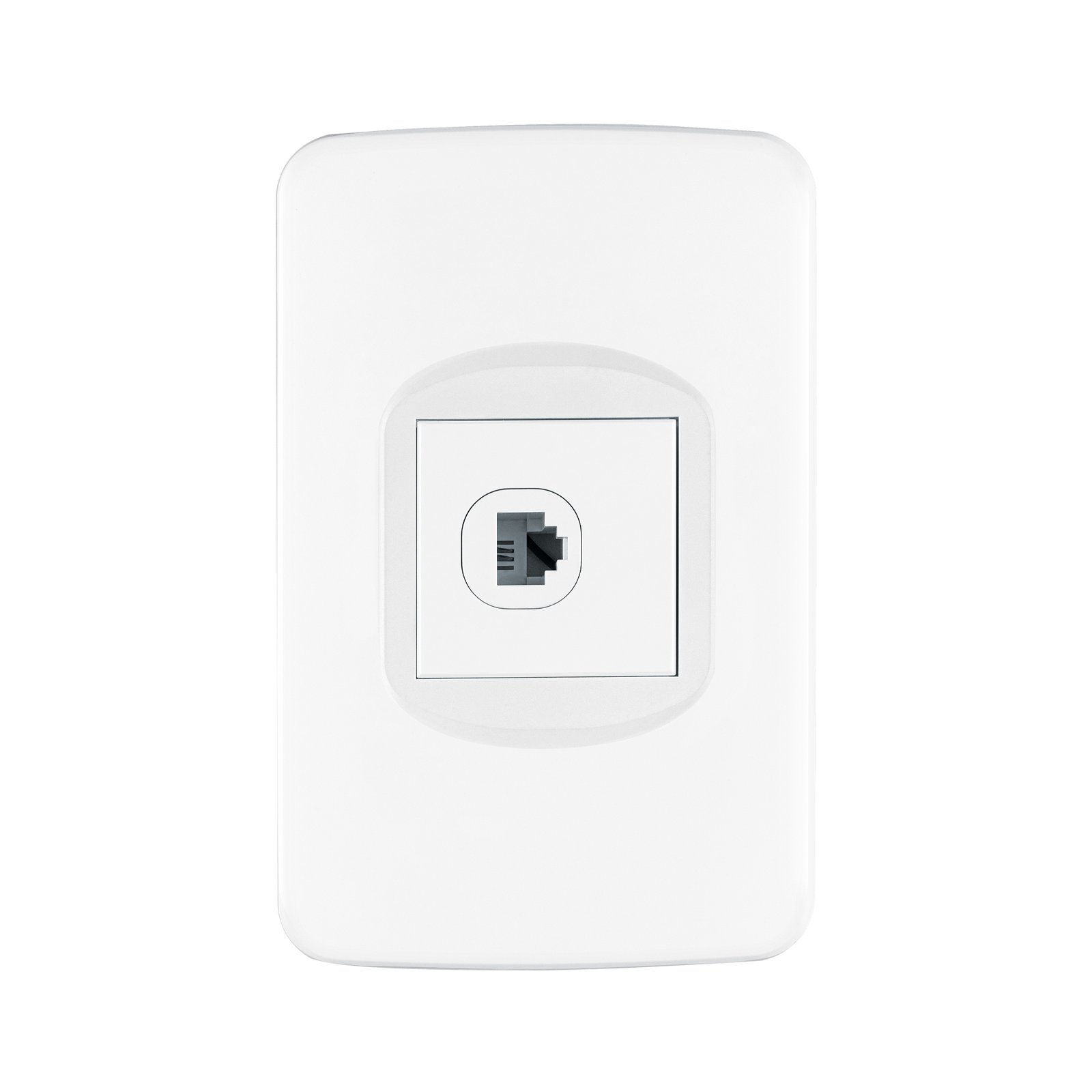 Placa armada 1 toma para teléfono 1.5 módulos, Toledo