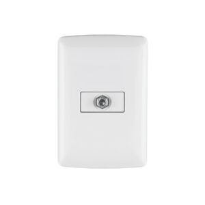Placa armada con conexión para TV, blanco, línea Italiana