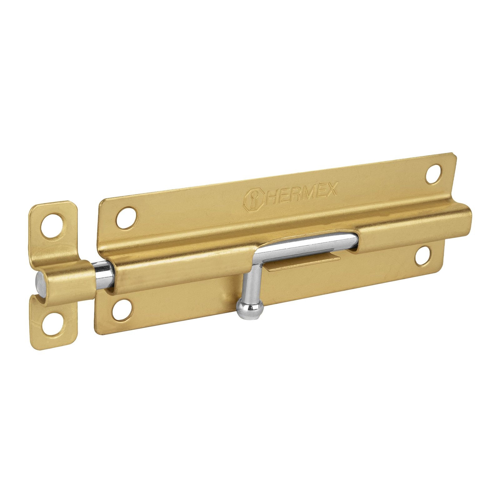 Pasador de barril de acero latón 6', HERMEX