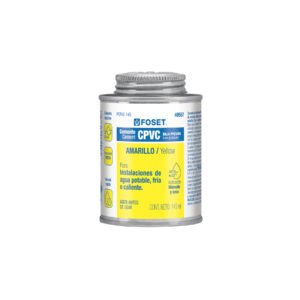 Cemento p/CPVC, amarillo, toda presión, lata 145ml, FOSET
