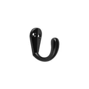 Gancho sencillo tipo perchero, 4 cm, negro, HERMEX