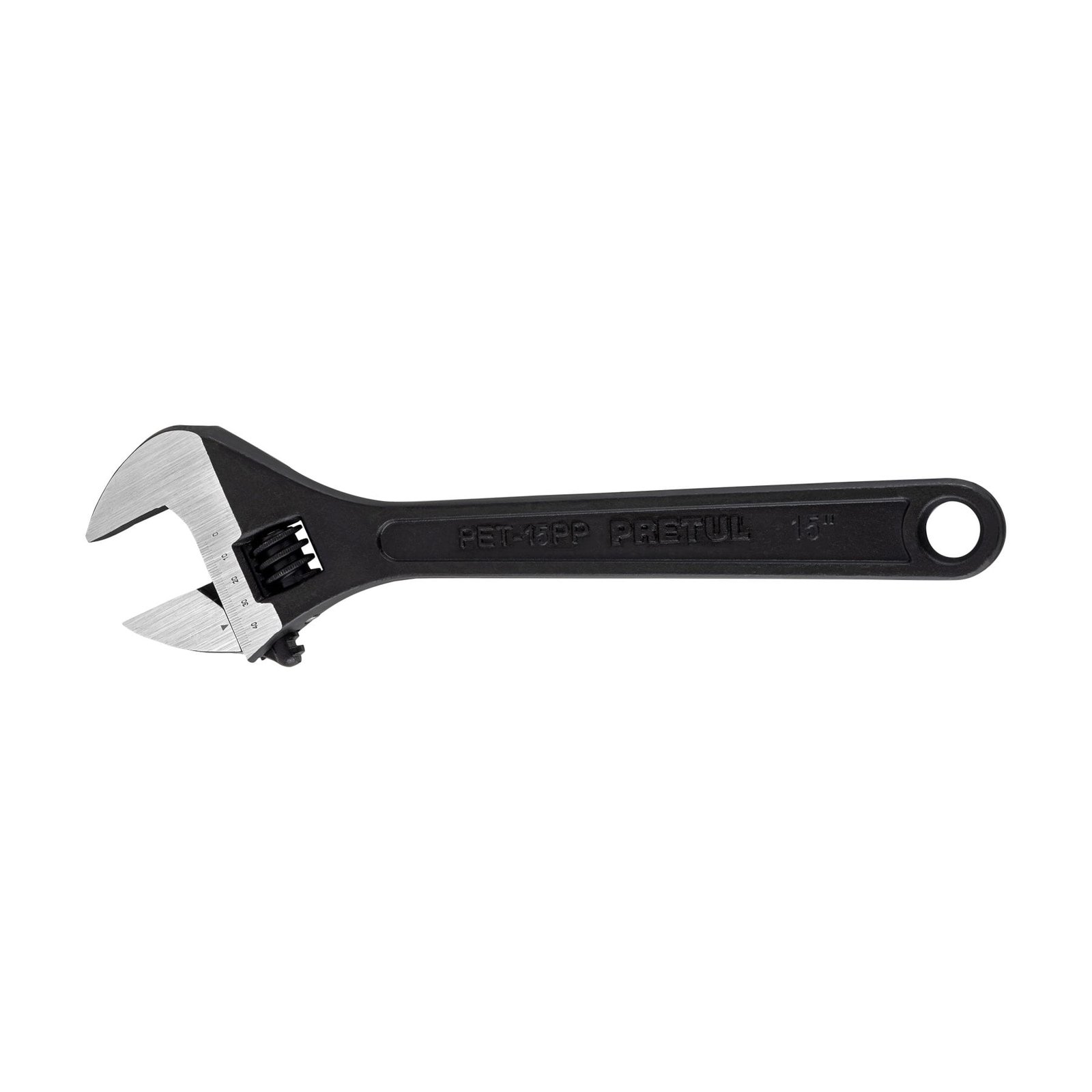Llave ajustable (perico) 15' pavonada, PRETUL