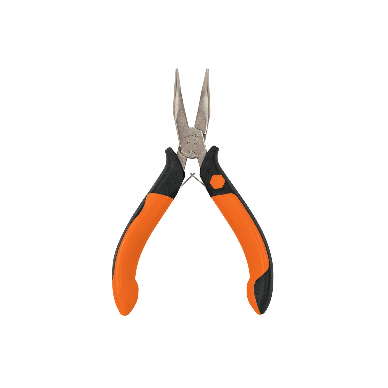 Mini pinza de punta curva 5' mango Comfort Grip, TRUPER