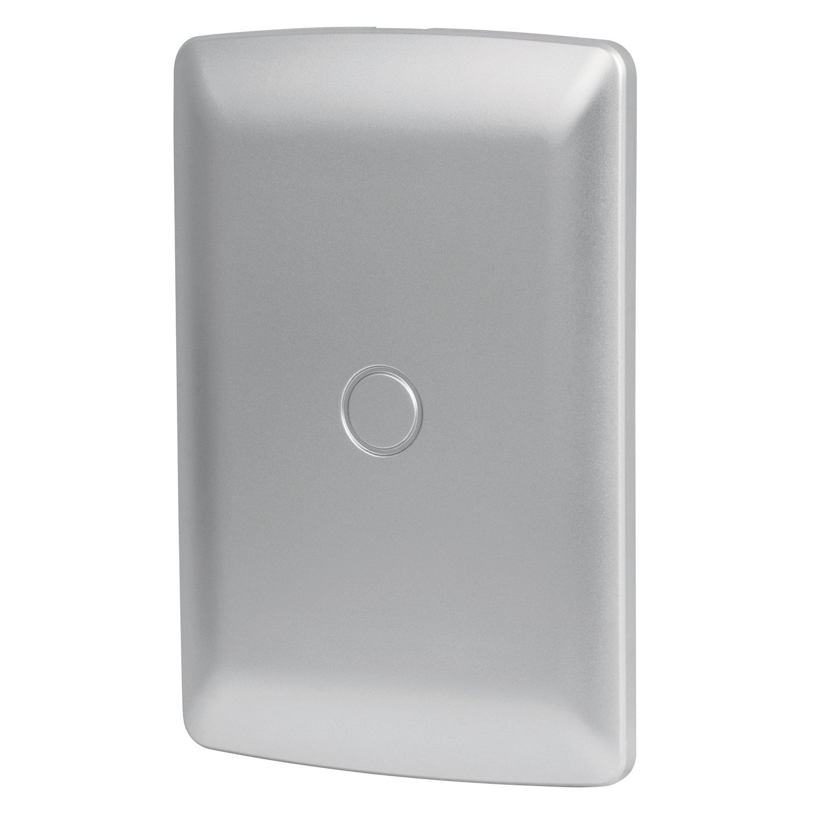 Placa de ABS ciega, línea italiana, color plata, VOLTECK