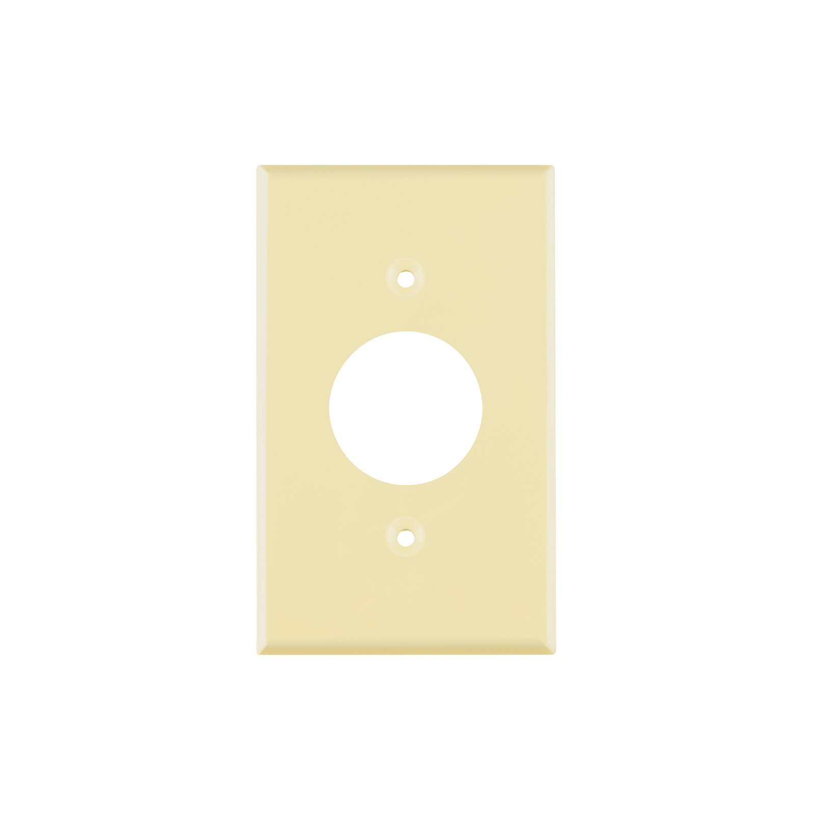 Placa de ABS para contacto redondo, Standard, marfil